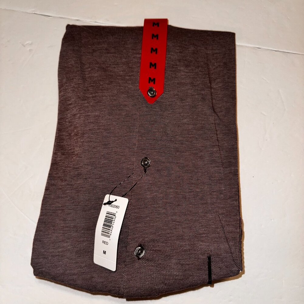DKNY Mens Long Sleeve Sport Shirt Medium Cotton Natural Stretch Machine Wash - Picture 3 of 3
